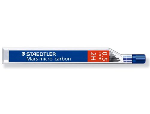 Minas staedtler mars micro grafite 0,5 mm 2h tubo com 12 unidades , Staedtler , 150295 , 4007817213681